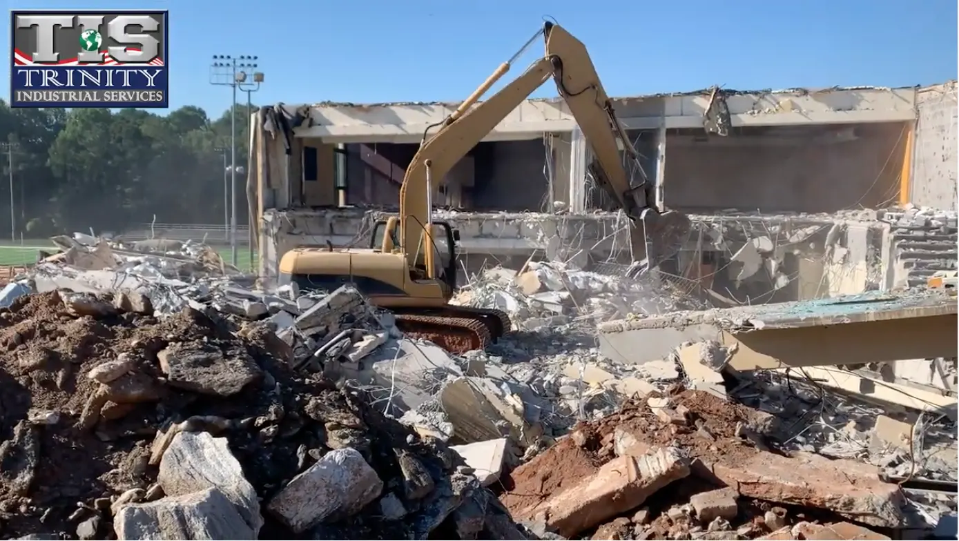 demolishing high school